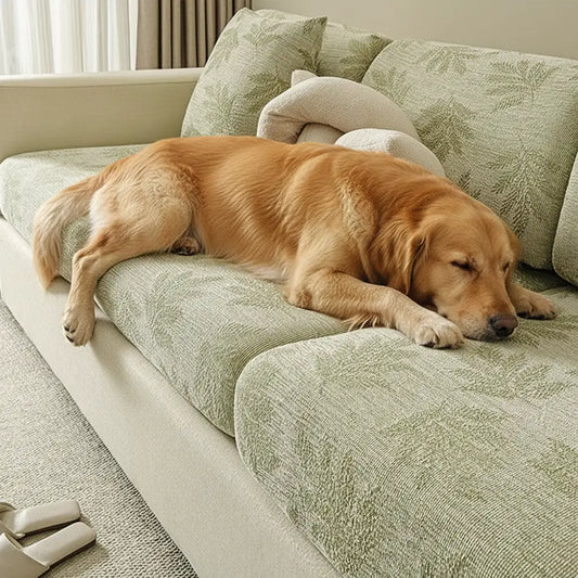 Elastic Chenille All-Season Anti-Scratch Full-Coverage Stretch Sectional Couch Cover