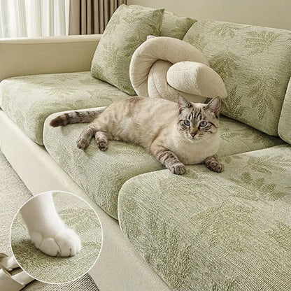 Elastic Chenille All-Season Anti-Scratch Full-Coverage Stretch Sectional Couch Cover