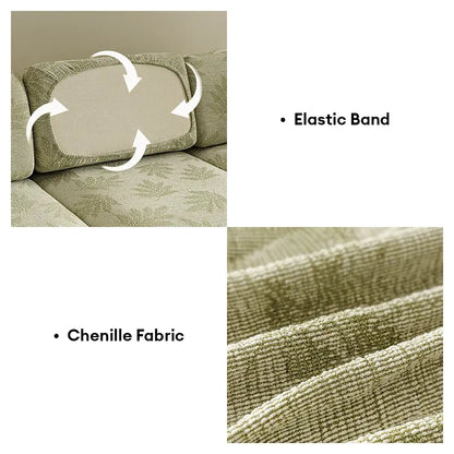 Elastic Chenille All-Season Anti-Scratch Full-Coverage Stretch Sectional Couch Cover