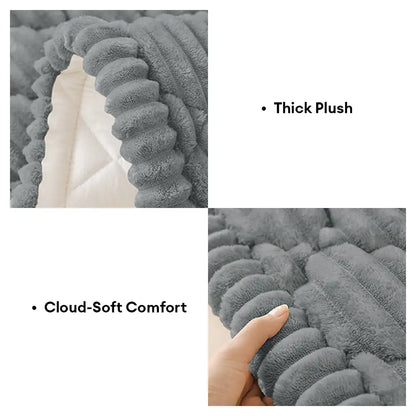 Fluffy Fuzzy Pet-Friendly Sofa Protector One-Piece Washable Couch Cover Pet Mat