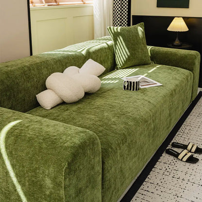 Herringbone Full Coverage Scratch-Resistant Sofa Protection Magic Stretch  Sectional Couch Cover