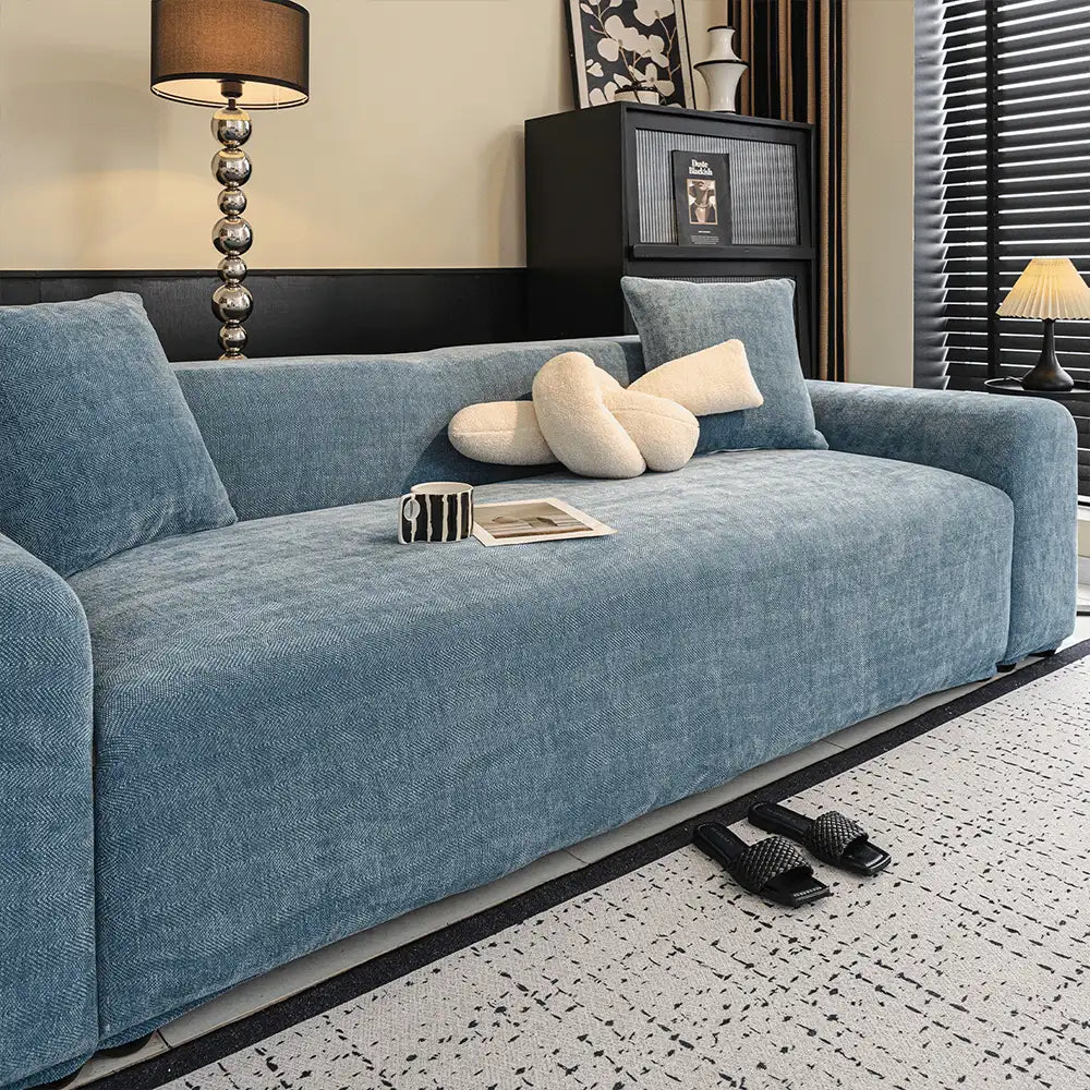 Herringbone Full Coverage Scratch-Resistant Sofa Protection Magic Stretch  Sectional Couch Cover