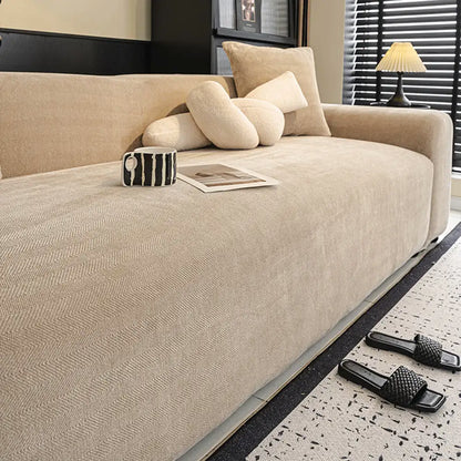 Herringbone Full Coverage Comfortable Scratch-Resistant Sofa Protection Magic Armchair Cover