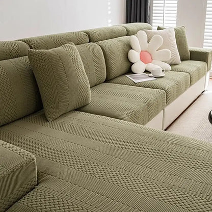 Polar Fleece Soft Antistatic Protection Sofa Stretch Full Wrap Sectional Couch Cover