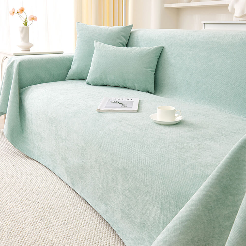 Soft and Waterproof Scratch-Resistant Non-Linting Throw  Sectional Couch Cover