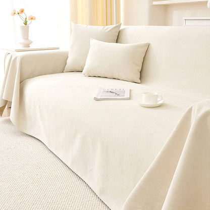 Soft and Waterproof Scratch-Resistant Non-Linting Throw  Sectional Couch Cover