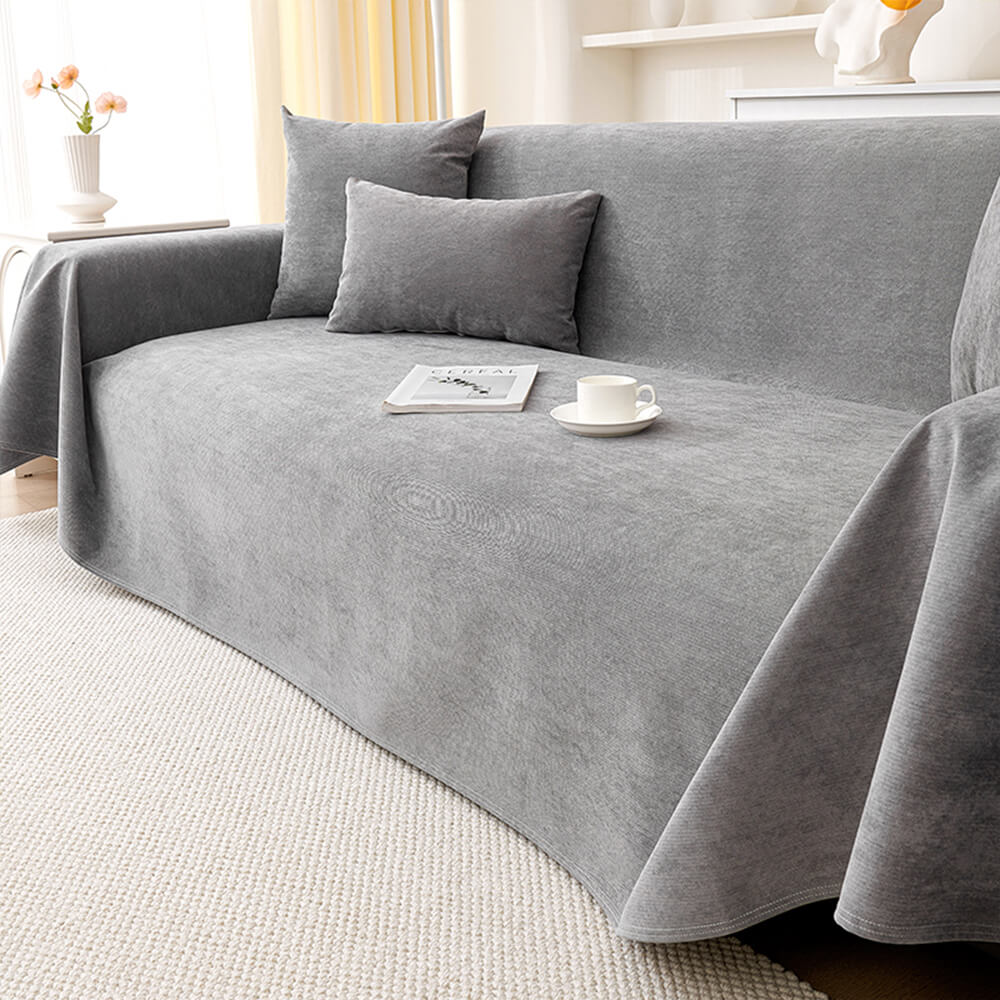Soft and Waterproof Scratch-Resistant Non-Linting Throw  Sectional Couch Cover
