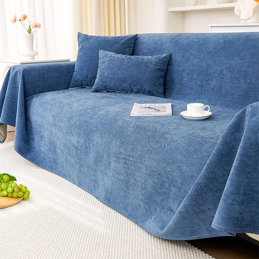 Soft and Waterproof Scratch-Resistant Non-Linting Throw  Sectional Couch Cover