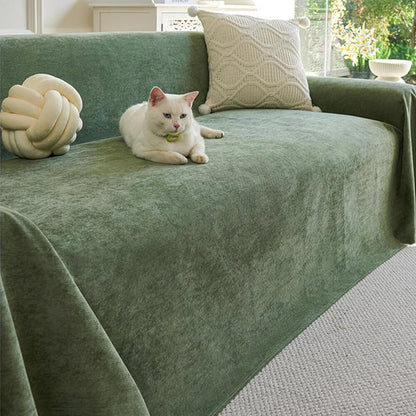 Soft and Waterproof Scratch-Resistant Non-Linting Throw  Sectional Couch Cover