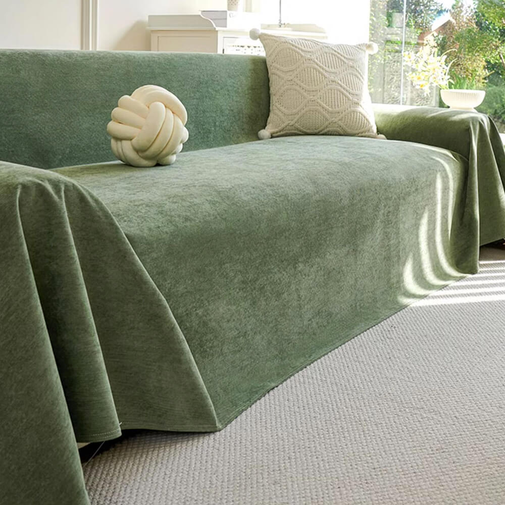 Soft and Waterproof Scratch-Resistant Non-Linting Throw  Sectional Couch Cover