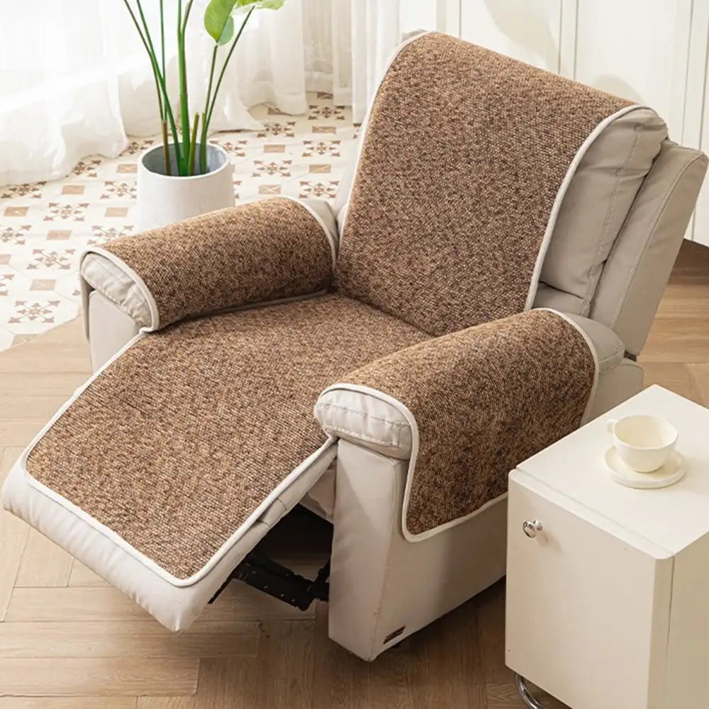 Jacquard Chenille Anti-Scratch Non-Slip Recliner Couch Cover - Chic