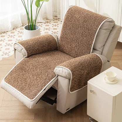 Jacquard Chenille Anti-Scratch Non-Slip Recliner Couch Cover - Chic