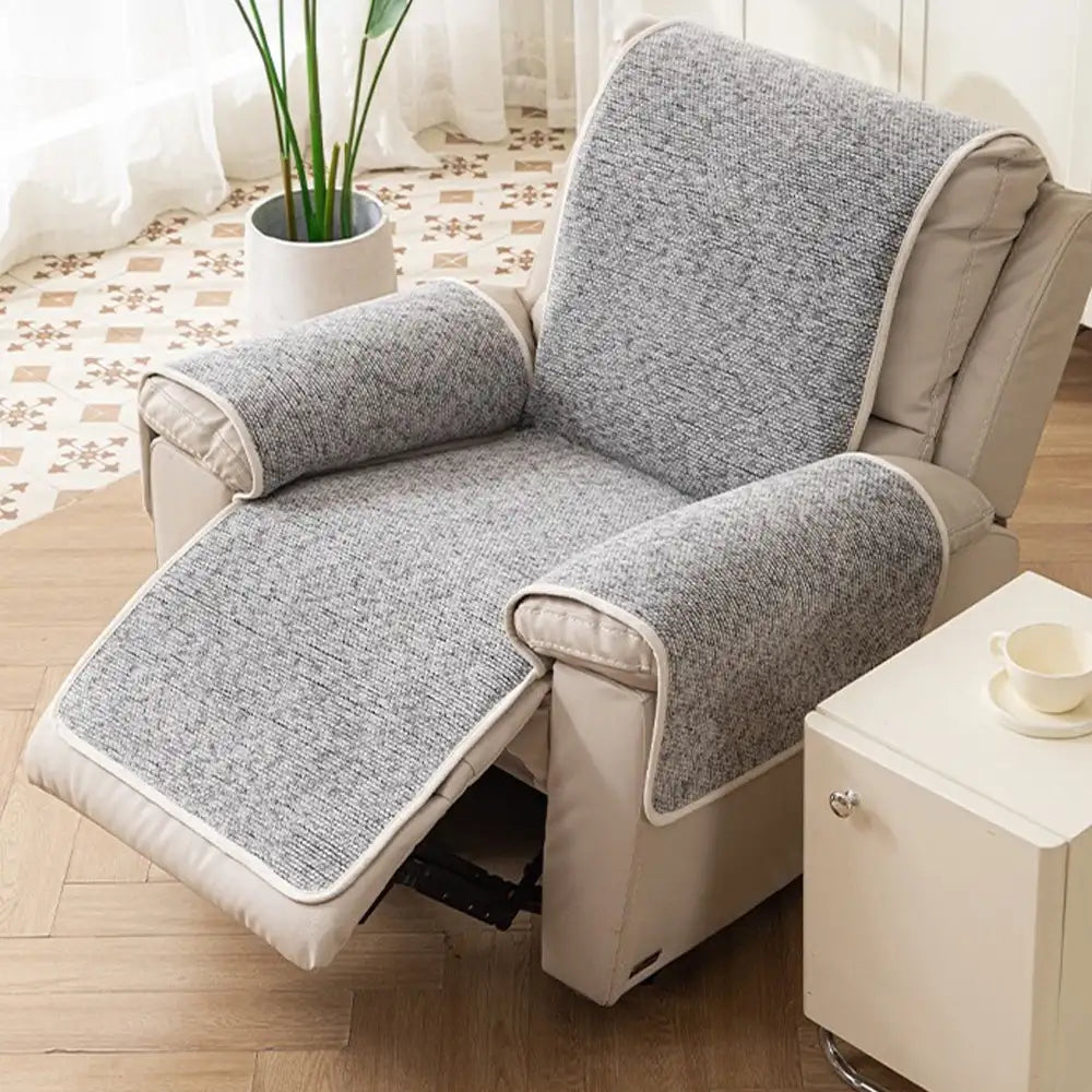Jacquard Chenille Anti-Scratch Non-Slip Recliner Couch Cover - Chic