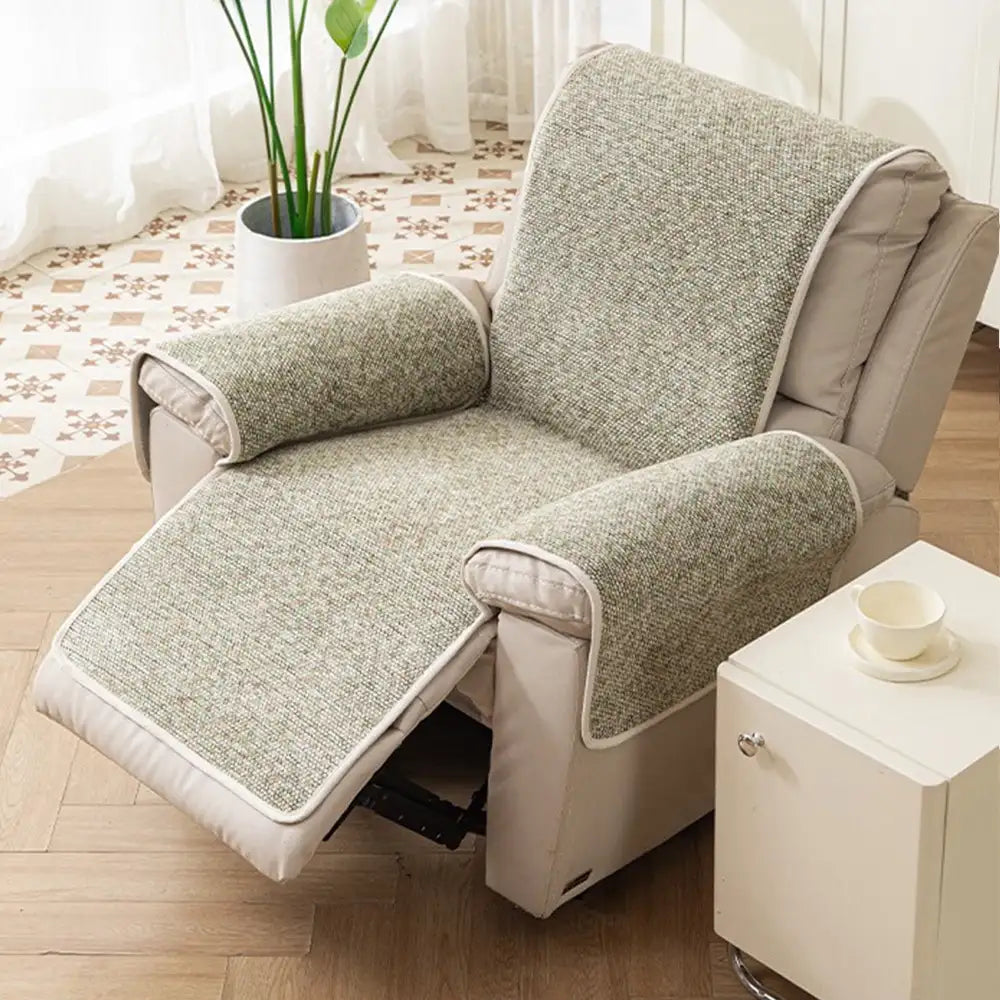 Jacquard Chenille Anti-Scratch Non-Slip Recliner Couch Cover - Chic