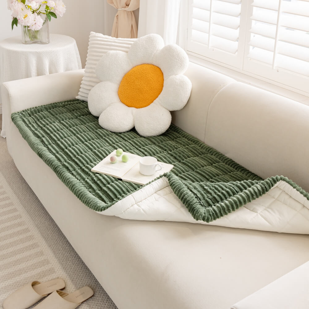 Waterproof Lazy Soft Flannel Breathable Pet Mat Non-slip Sectional Couch Cover