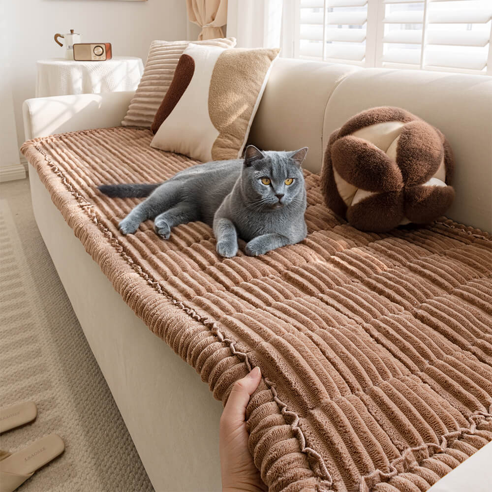 Waterproof Lazy Soft Flannel Breathable Pet Mat Non-slip Sectional Couch Cover