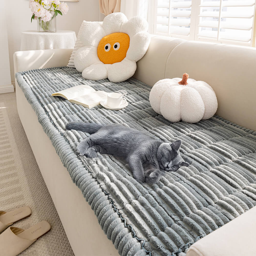 Waterproof Lazy Soft Flannel Breathable Pet Mat Non-slip Sectional Couch Cover