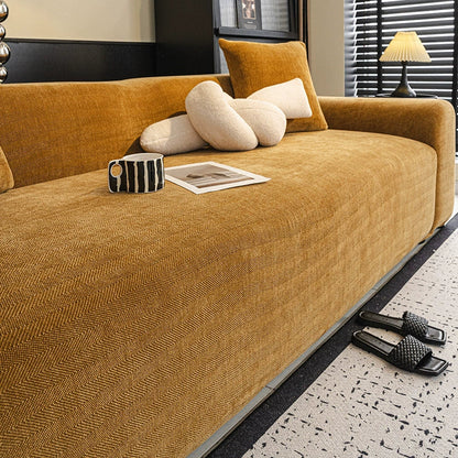 Herringbone Full Coverage Comfortable Scratch-Resistant Sofa Protection Magic Armchair Cover