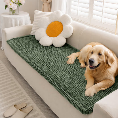 Waterproof Lazy Soft Flannel Breathable Pet Mat Non-slip Couch Cover