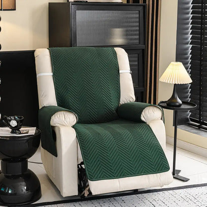 Water-Repellent Furniture Protection Recliner Couch Cover with Elastic Straps - Classic W