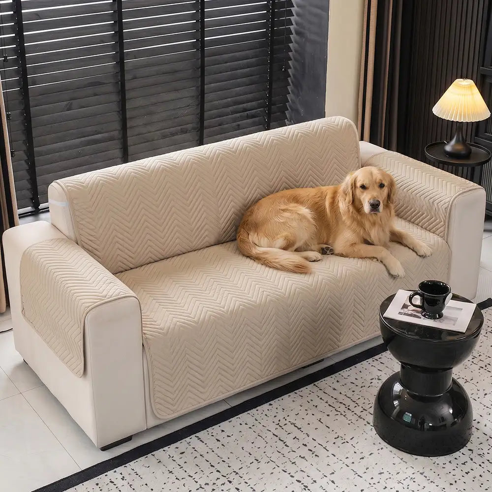 Water-Repellent Furniture Protection Recliner Couch Cover with Elastic Straps - Classic W