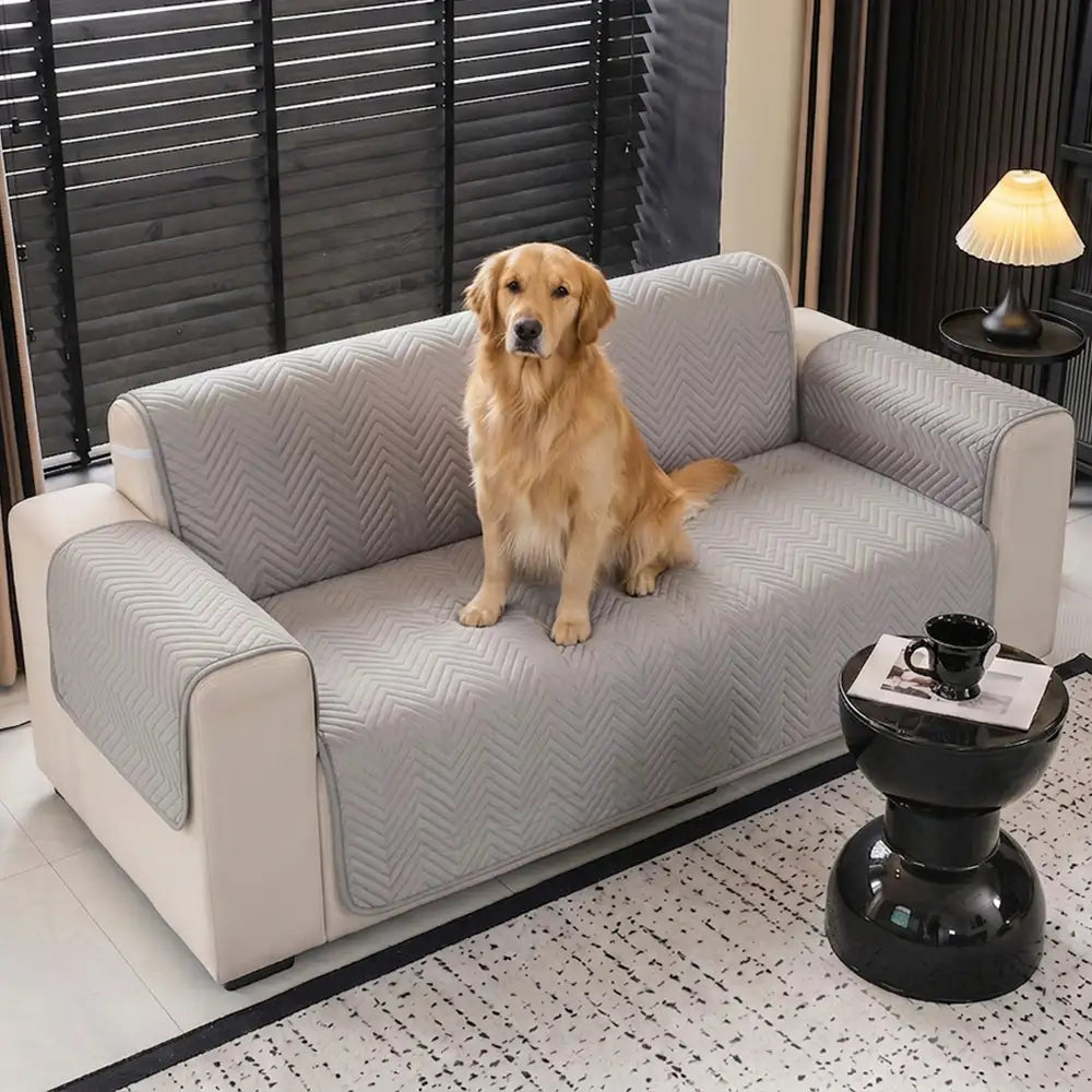 Water-Repellent Furniture Protection Recliner Couch Cover with Elastic Straps - Classic W