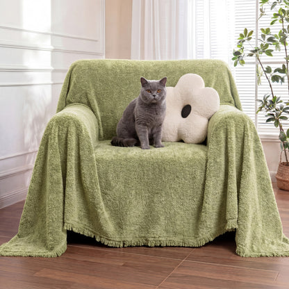Soft Plush Water-resistant Multi-Purpose Furniture Protection Armchair Cover