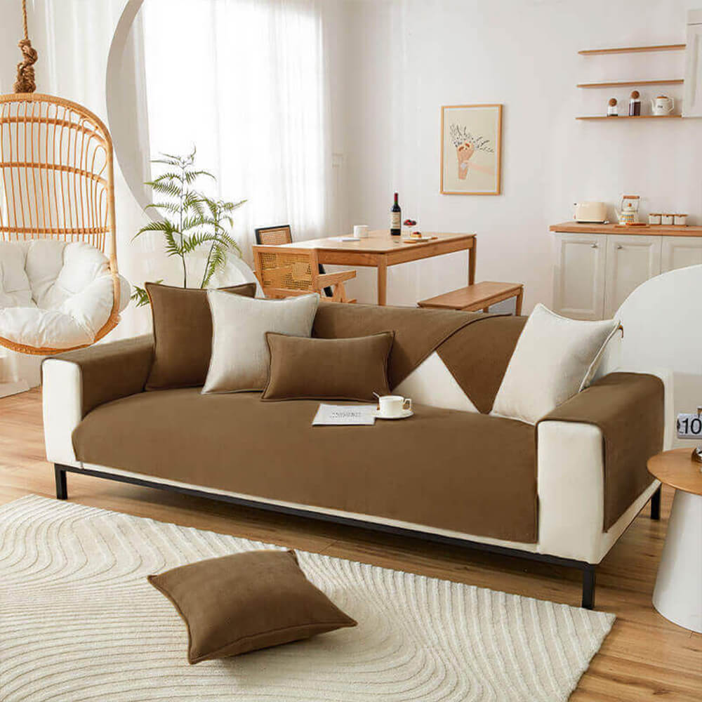 Herringbone Cushion Chenille Waterproof & Antifouling Pillow