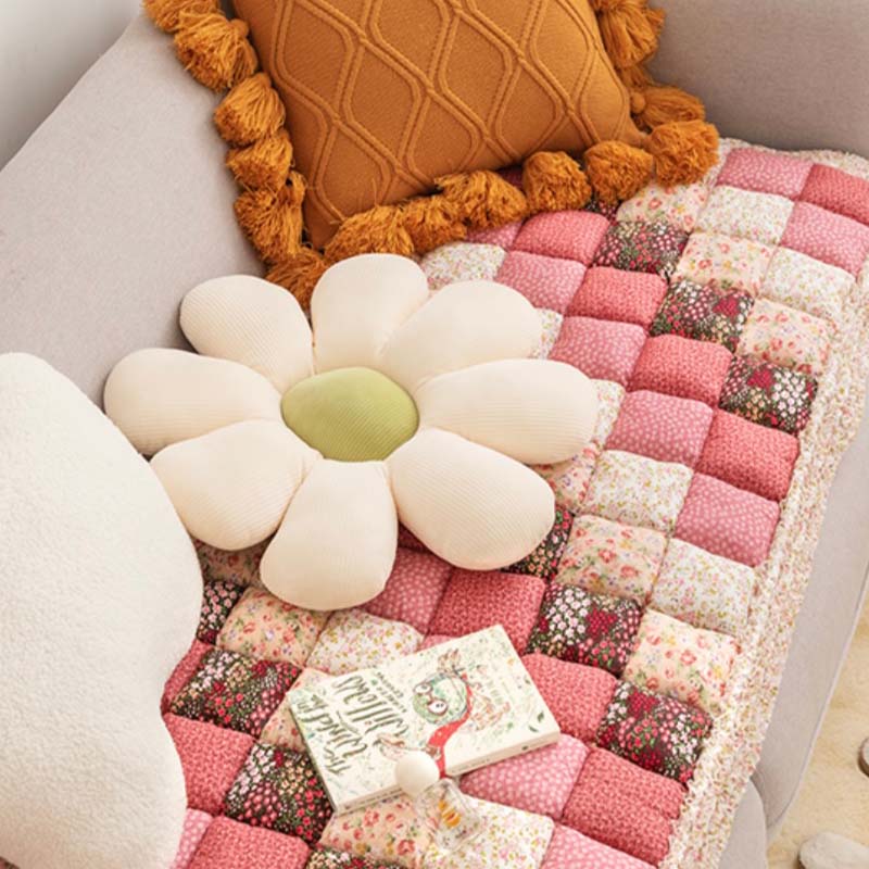 Garden Chic Cotton One-Piece Pet Friendly Protective Couch Cover